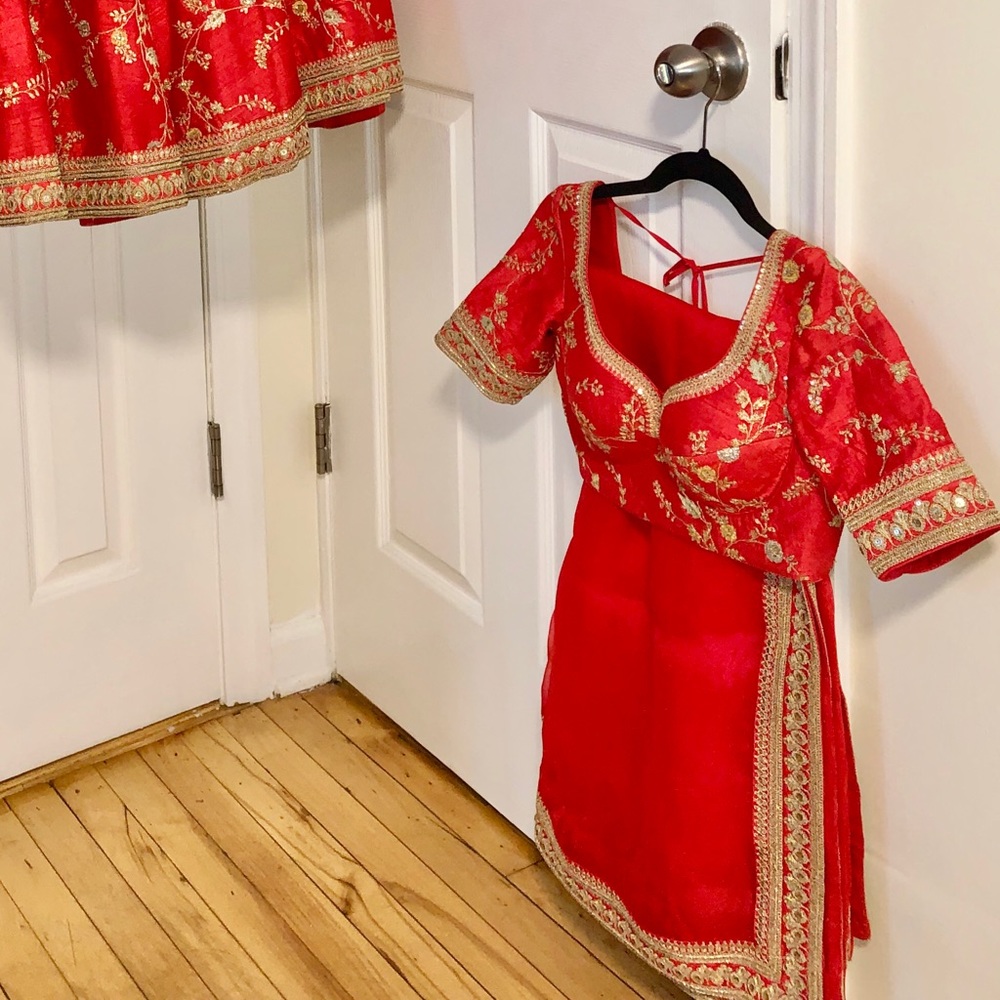 Red Sabyasachi Bridal Lehenga - Picture 2 of 6